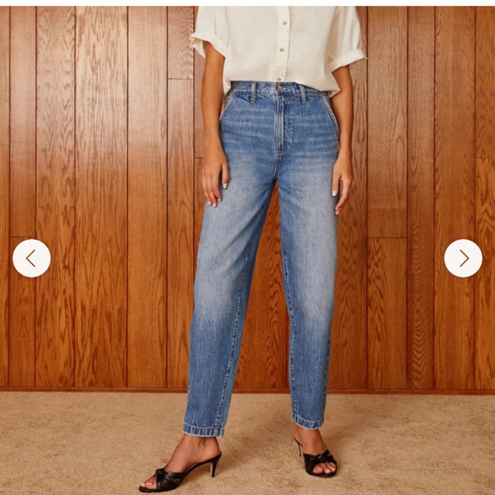Denim Forum - C’est chic high rise straight jeans